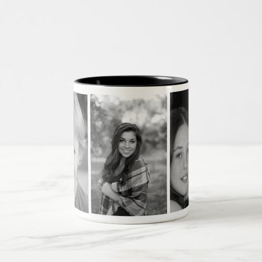 Aangepaste foto aangepast microgram tweekleurige koffiemok (Center)