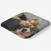 Aangepaste foto Aangepast Modern Papieren Bordje (Gebogen)