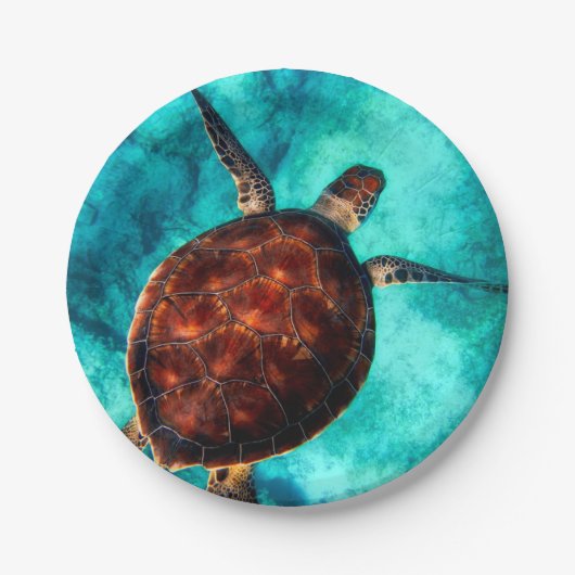 Aangepaste foto Aangepast Modern Papieren Bordje (Voorkant)