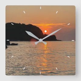 Aangepaste foto aangepast pols vierkante klok