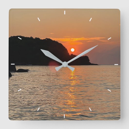 Aangepaste foto aangepast pols vierkante klok (Voorkant)