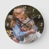 Aangepaste foto aangepast ronde klok (Voorkant)