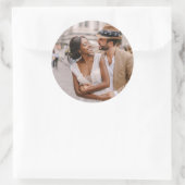 Aangepaste foto aangepast ronde sticker (Tas)