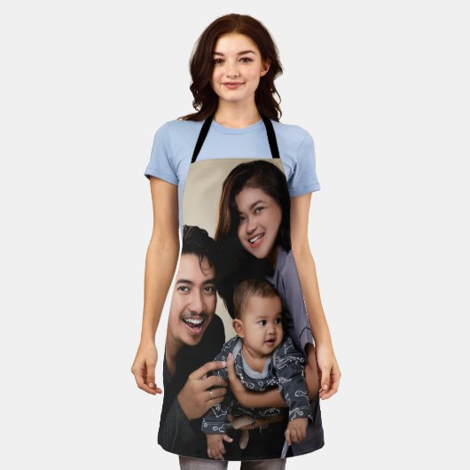 Aangepaste foto aangepast schort (Gedragen)