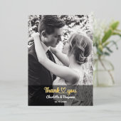 Aangepaste foto Aangepast stijlvol Romantisch huwe Folie Uitnodiging (Staand Voorkant)