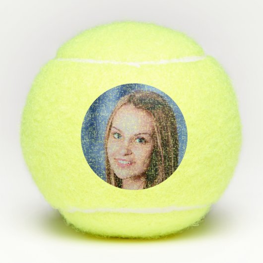 Aangepaste foto aangepast tennisballen (Voorkant)