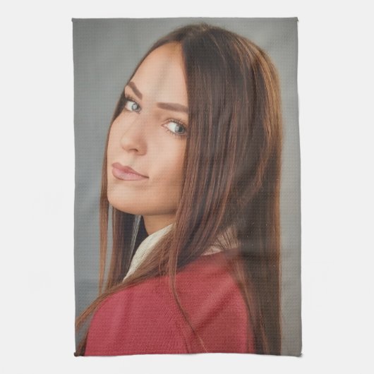 Aangepaste foto aangepast theedoek (Verticaal)