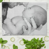 Aangepaste foto aangepast theedoek (Gevouwen)