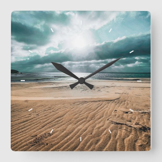 Aangepaste foto aangepast vierkante klok (Voorkant)