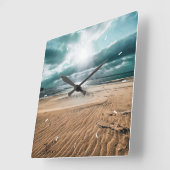 Aangepaste foto aangepast vierkante klok (Hoek)