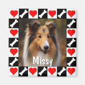 Aangepaste foto Aangepaste foto Aangepaste Afbeeld Magneet (Voorkant)