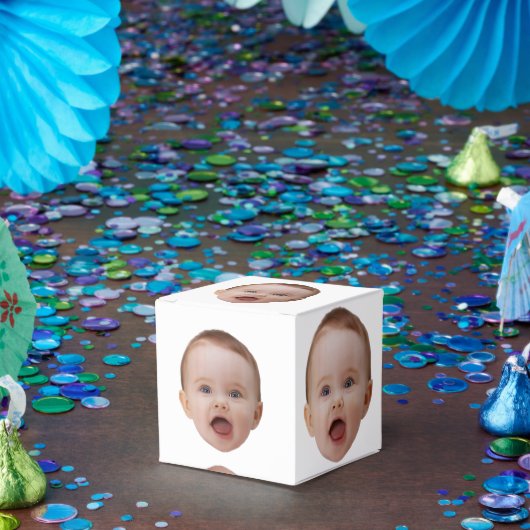 Aangepaste foto, aangepaste foto gezicht bedankdoosjes (Feest)