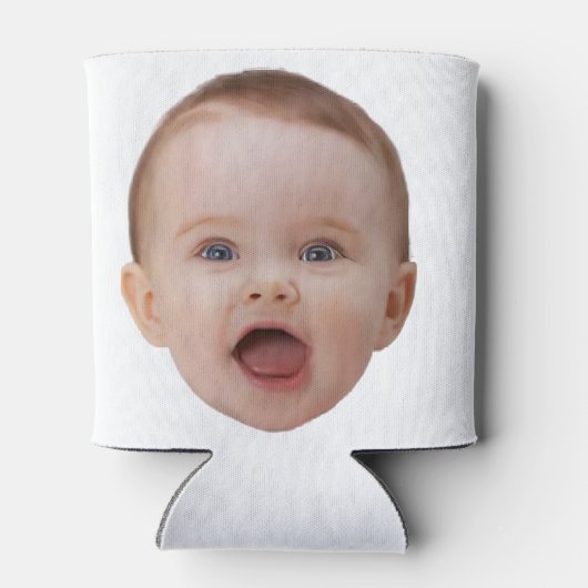 Aangepaste foto, Aangepaste foto gezicht Blikjeskoeler (Achterkant)