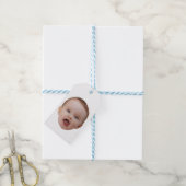 Aangepaste foto, aangepaste foto gezicht cadeaulabel (Met Touw)