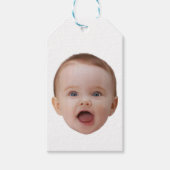 Aangepaste foto, aangepaste foto gezicht cadeaulabel (Voorkant)