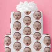 Aangepaste foto, Aangepaste foto gezicht Cadeaupapier