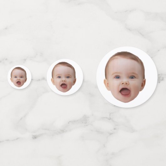 Aangepaste foto, Aangepaste foto gezicht Confetti (Achterkanten)