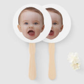 Aangepaste foto, Aangepaste foto gezicht Handwaaier (Voorkant en achterkant)