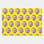 Aangepaste foto, aangepaste foto gezicht inpakpapier vel (Voorkant 3)