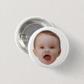 Aangepaste foto, aangepaste foto gezicht ronde button 3,2 cm (Voorkant /achterkant)