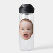 Aangepaste foto, aangepaste foto gezicht waterfles (Achterkant)