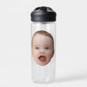 Aangepaste foto, aangepaste foto gezicht waterfles (Voorkant)