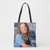 Aangepaste foto Aangepaste gezinspuppy Tote Bag (Voorkant)