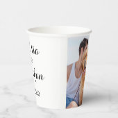 Aangepaste foto Aangepaste naam Weddenschap Papieren Bekers (Rechts)