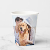 Aangepaste foto Aangepaste naam Weddenschap Papieren Bekers (Voorkant)