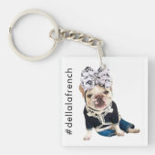 Aangepaste foto Aangepaste Pet Dog Sleutelhanger (Voorkant)