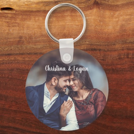 Aangepaste foto Aangepaste ronde Sleutelhanger (Voorkant)