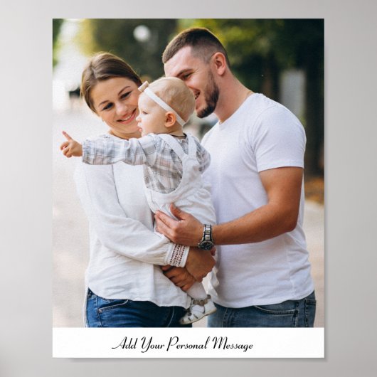 Aangepaste foto - Aangepaste tekst Poster (Voorkant)