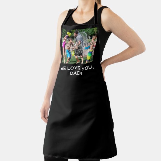 Aangepaste foto Aangepaste vaders dag Schort (Insitu)