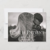 Aangepaste foto aankondiging uitstel trouwdatum (Voorkant)