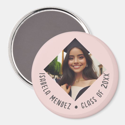 Aangepaste foto-aankondiging van afstuderen magneet (Voorkant / Achterkant)