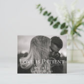 Aangepaste foto-aankondiging van uitstel van de br kaart (Staand voorkant)