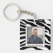 Aangepaste foto aanpassen sleutelhanger (voorkant)