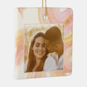 Aangepaste foto abstracte Waterverf van doorsnijde Keramisch Ornament (Rechts)