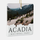 Aangepaste foto Acadia National Park Souvenir Keramisch Ornament (Rechts)