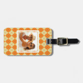 Aangepaste foto-achtergrond bagagelabel (Voorkant horizontaal)