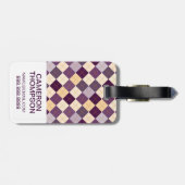 Aangepaste foto-achtergrond bagagelabel (Achterkant horizontaal)