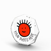 Aangepaste foto ACHTHOEKIGE FOTOBLOK Lege sjabloon (Rechts)