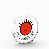 Aangepaste foto ACHTHOEKIGE FOTOBLOK Lege sjabloon (Links)
