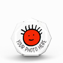 Aangepaste foto ACHTHOEKIGE FOTOBLOK Lege sjabloon