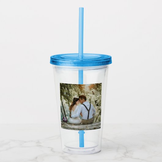 Aangepaste Foto Acryl Drink Tumbler Drinkbeker (Voorkant)