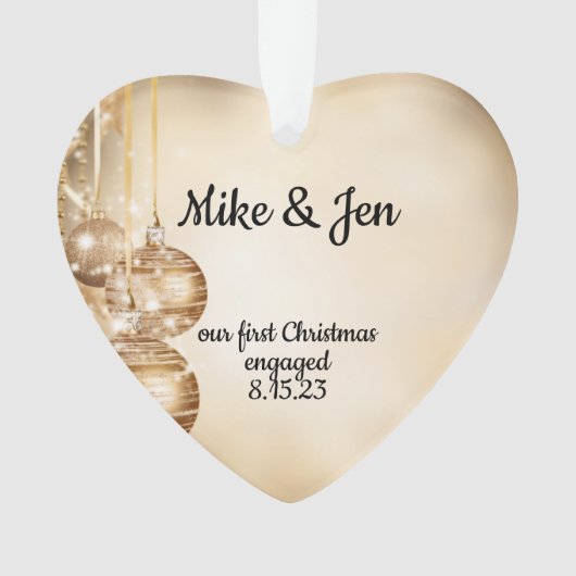 Aangepaste foto Acryl Kerst Ornament (voorkant)