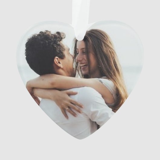 Aangepaste foto Acryl Kerst Ornament (achterkant)