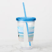 Aangepaste Foto Acryl Tumbler met Tekst Drinkbeker (Links)