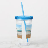 Aangepaste Foto Acryl Tumbler met Tekst Drinkbeker (Links)