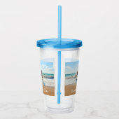 Aangepaste Foto Acryl Tumbler met Tekst Drinkbeker (Rechts)